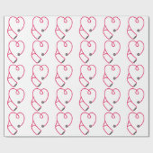 Papier Cadeau Stéthoscope (Plat)