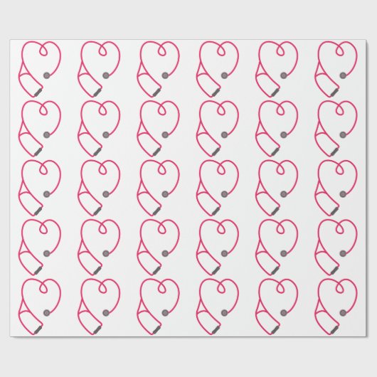 Papier Cadeau Stéthoscope (Plat)