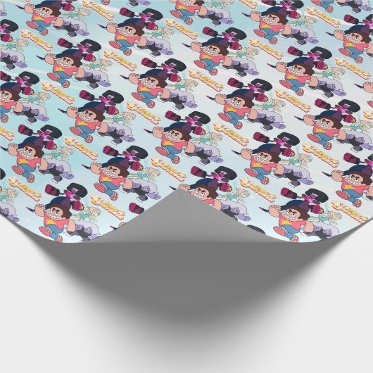 Papier Cadeau Steven Universe | Crystal Gem Group Action (Coin)