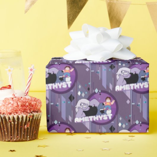 Papier Cadeau Steven Universe | Graphique de caractères d'améthy (Fête d'anniversaire)