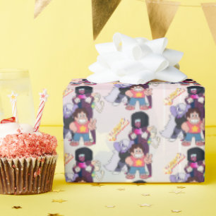 Papier Cadeau Steven Universe   Pose du groupe Crystal Gem