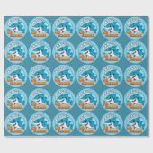 Papier Cadeau Sticker Bravo, Stickers Requin (Plat)
