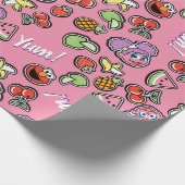 Papier Cadeau Sticker Fruit Elmo & Abby Cadabby Motif (Coin)