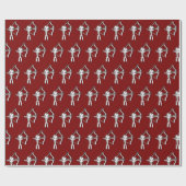 Papier Cadeau Stickman Tir à l'arc (Plat)