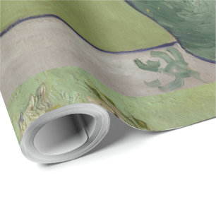 Papier Cadeau Still Life Roses rose dans un vase de Van Gogh