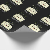 Papier Cadeau Stinkin Cute Funny Cheese Pun Dark BG (Coin)