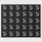 Papier Cadeau Stinkin Cute Funny Skunk Pun Dark BG (Plat)