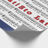 Papier Cadeau Sto Lat ! Chanson (Coin)