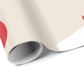 Papier Cadeau Stockage de Noël Père Noël Rustic Holiday (Coin rond)