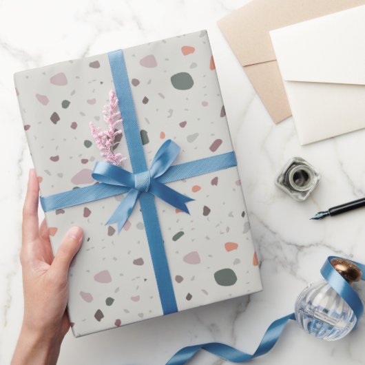 Papier Cadeau Stone Terrazzo Pattern (Cadeaux)