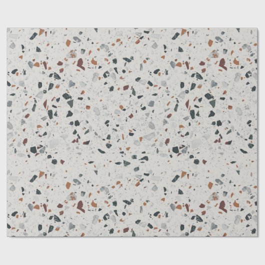 Papier Cadeau Stone Terrazzo Pattern (Plat)