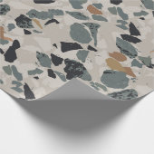 Papier Cadeau Stone Terrazzo Pattern (Coin)