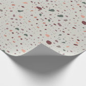 Papier Cadeau Stone Terrazzo Pattern (Coin)