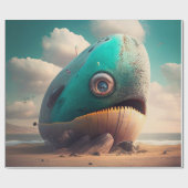 Papier Cadeau Strange Whale (Plat)