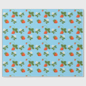 Papier Cadeau Strawberries (Plat)