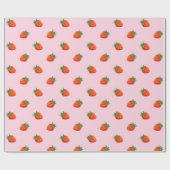 Papier Cadeau Strawberries (Plat)