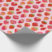 Papier Cadeau Strawberry Delight Pattern (Coin)