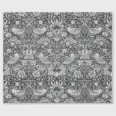 Papier Cadeau Strawberry Thief Grey, William Morris (Plat)