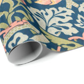 Papier Cadeau Strawberry Thief (par William Morris) (Coin rond)