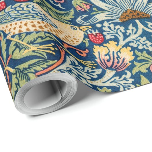 Papier Cadeau Strawberry Thief, William Morris (Coin rond)