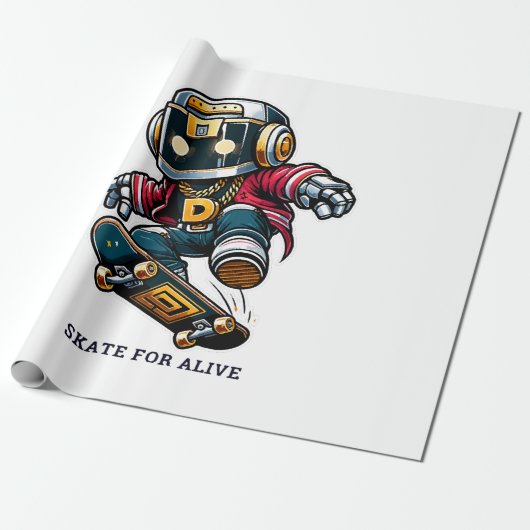 Papier Cadeau Street Style Skate Series (Déroulé)