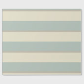 Papier Cadeau Stripe Eau de Nil géorgienne (Plat)