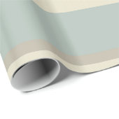 Papier Cadeau Stripe Eau de Nil géorgienne (Coin rond)