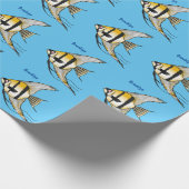 Papier Cadeau Striped angelfish cartoon (Coin)