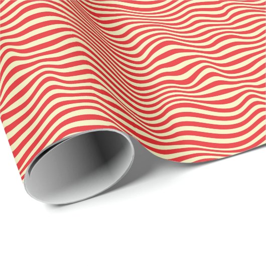 Papier Cadeau Striped background (Coin rond)
