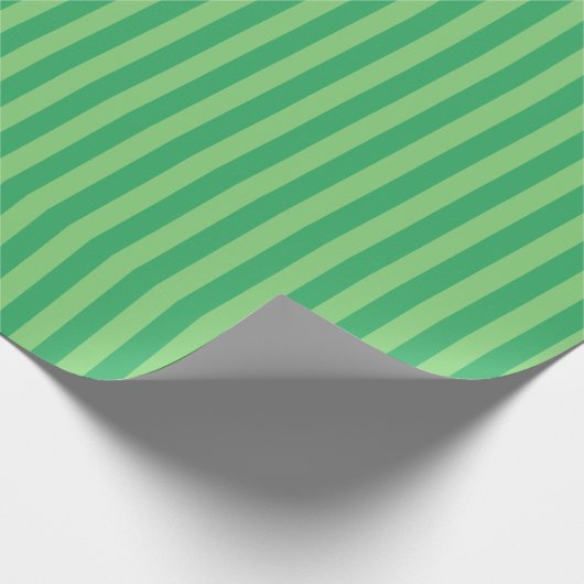 Papier Cadeau Stripes Ombre Vert Pomme Lime Printemps brillant (Coin)