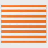 Papier Cadeau Stripes orange et blanc (Plat)