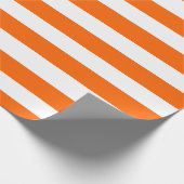 Papier Cadeau Stripes orange et blanc (Coin)
