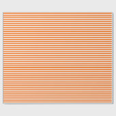 Papier Cadeau Stripes orange et blanc (Plat)