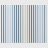 Papier Cadeau Stripes simples - Bleu Lt | Med Blue | Vert| Blanc (Plat)