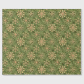 Papier Cadeau Strohsterne on Pine Tree (Plat)