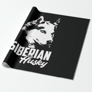 Papier Cadeau Strong Husky Siberian