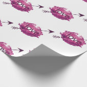 Papier Cadeau "Struck by Love" Cupid's Arrow Gift Wrap (Coin)