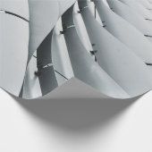 Papier Cadeau Structure du bâtiment blanc et gris (Coin)