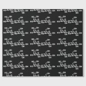 Papier Cadeau Structure du lait lactose (Plat)