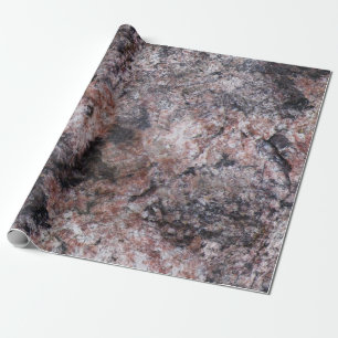 Papier Cadeau Structure rosâtre de roche de géologie
