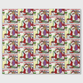 Papier Cadeau Student Naughty List Yellow (Plat)