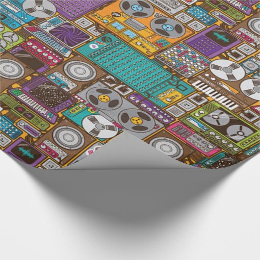 Papier Cadeau Studio d'enregistrement des périphériques rétroact (Coin)