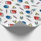 Papier Cadeau style abstrait de Memphis des années 80 (Coin)