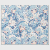 Papier Cadeau Style Anime (Plat)