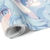 Papier Cadeau Style Anime (Coin rond)