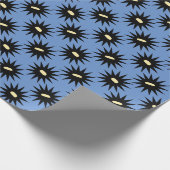 Papier Cadeau Style Art Déco Dahlia Stylisé Sur Mesure (Coin)