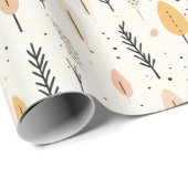 Papier cadeau style Boho minimaliste (Coin rond)