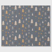 Papier Cadeau Style boho motif Xmas (Plat)