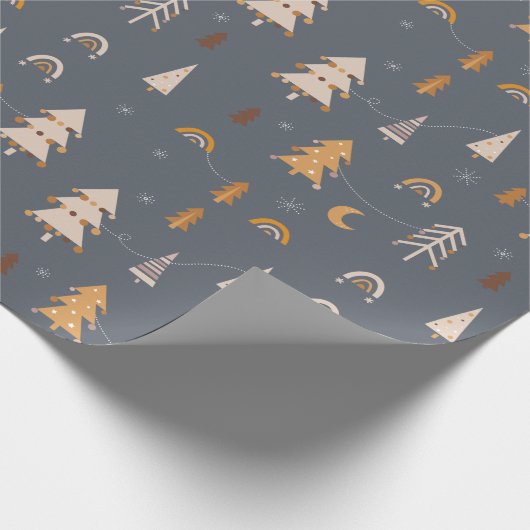 Papier Cadeau Style boho motif Xmas (Coin)