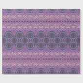 Papier Cadeau Style Boho pourpre (Plat)